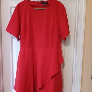 Eloquii Red Ruffle Skirt Dress